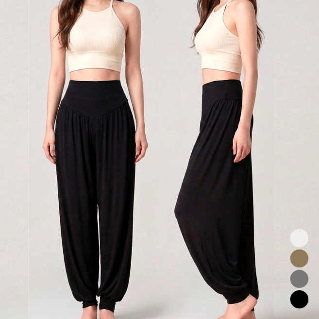 미사813 여성 모달 와이드 요가바지 필라테스 운동복 하렘 조거팬츠 요가복