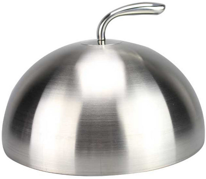 20/24/26/28cm 스테인레스 스틸 스테이크 커버 Teppanyaki 돔 접시 뚜껑 음식 덮개, 26cm