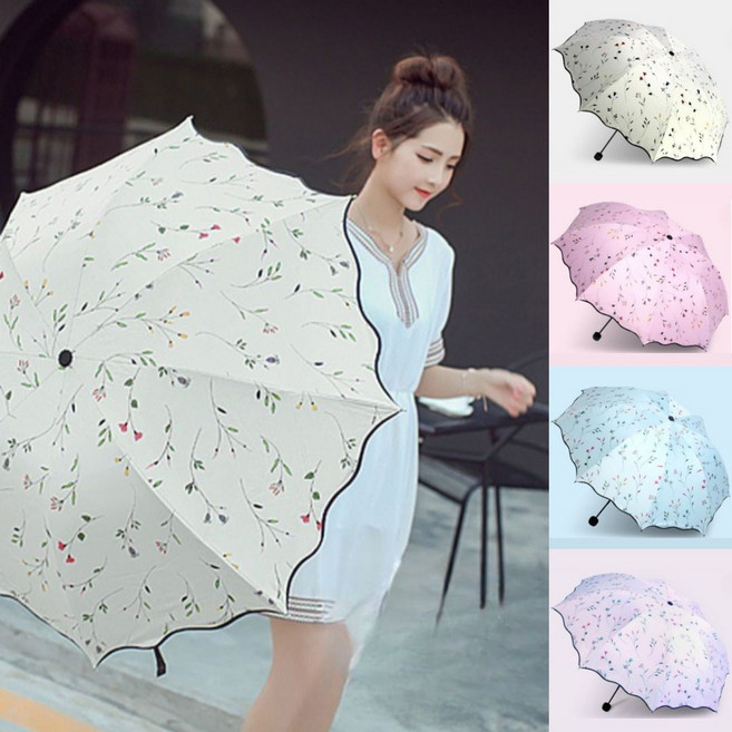 꽃무늬 파스텔 양산 겸 우산