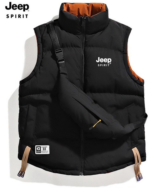JEEP SPIRIT 지프 스피릿 남여 겨울 하이넥 리버시블 양면 베스트 패딩 조끼