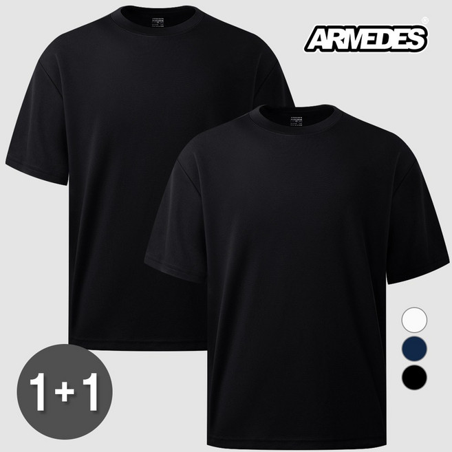 [1+1] 아르메데스 남녀공용 기능성 퀵 드라이 쿨링 반팔 티셔츠 AR-200