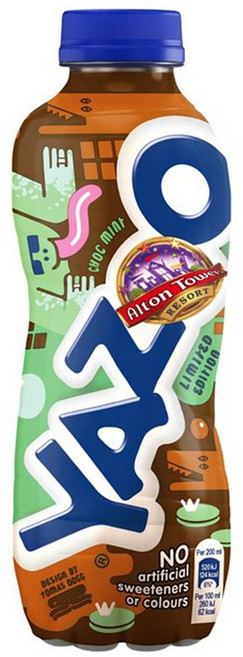 Yazoo 영국 야주 민트 초콜릿 우유 민초 드링크, 400ml, 4개, 400ml