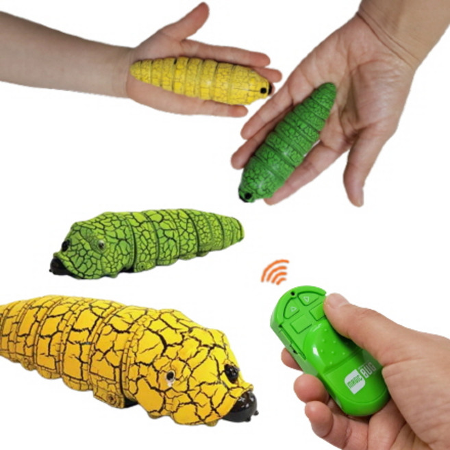 6살 남자 아이 조카 손자 아이들 장난감 움직이는 애벌레 / RC 무선 조종 7살 손주 선물 가족 여행 놀이, 1개