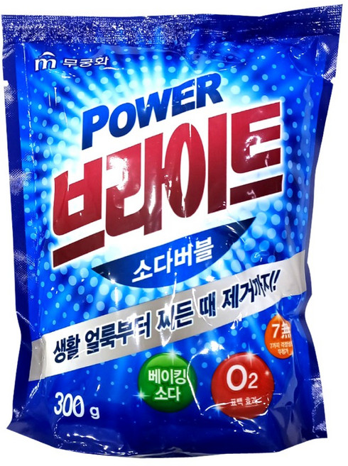 무궁화/브라이트 300g x 1개 /산소계 표백제/판촉물/세탁 세제/가루