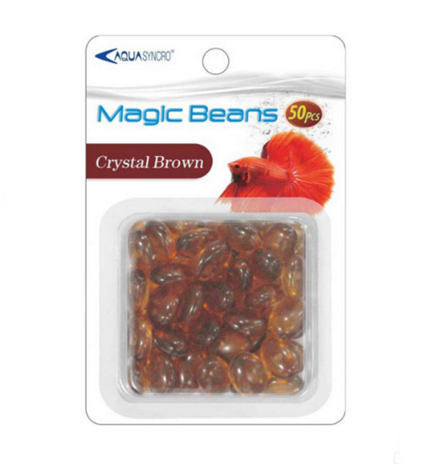 AquaSyncro 매직 콩구슬 (Crystal Brown) - 수조셋팅, 단품, 1개