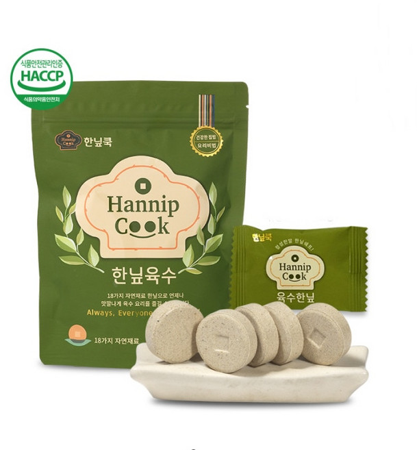 한닢육수 18가지 자연재료 개별포장 육수, 1팩 X 2개 (4g*40알), 80g