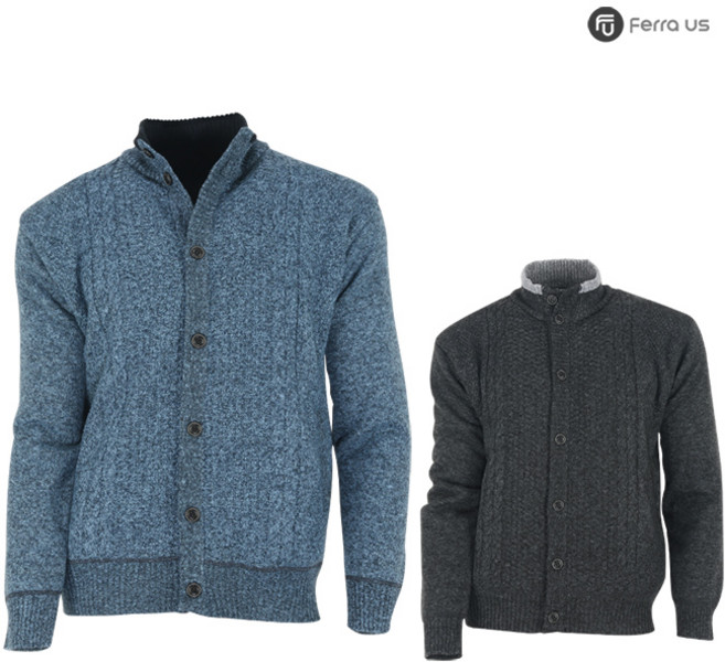 골프연습용품 골프용품 페라어스 남성 뽀글이안감 니트골프가디건 COPT6010W0 필수템