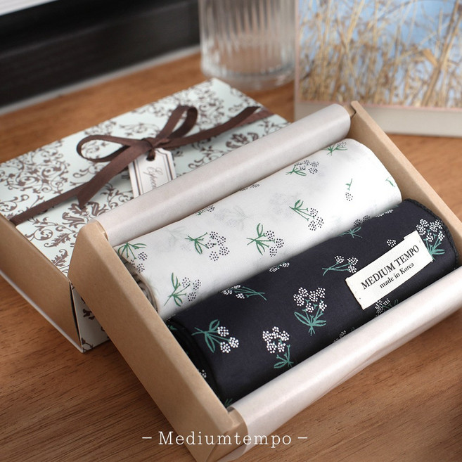 네이처 2종_손수건 선물세트