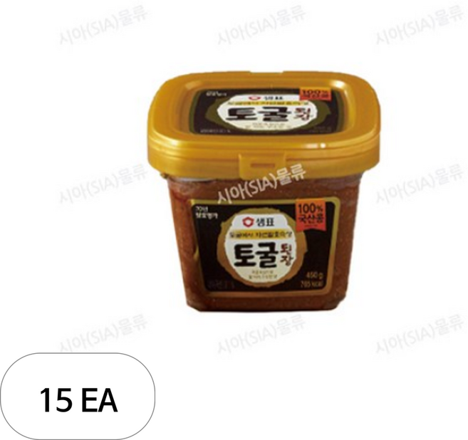 샘표 콩 토굴 된장, 450g, 15개