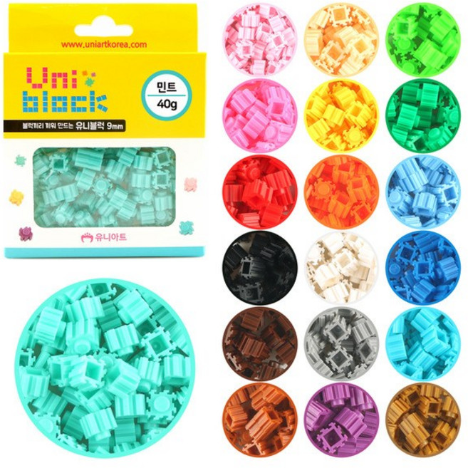 유니아트 유니블럭 40g 9mm, 1개, 소라