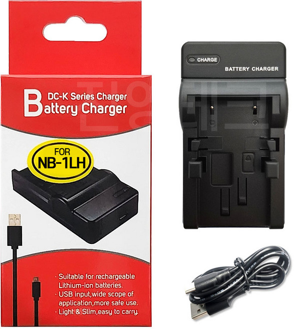 NB-1L NB-1LH 캐논호환 USB충전기 IXUS 500 430 400 320 300 V V2 V3 V4 V400 IXY 500 450 430 400 320 카메라 등 적용, 1개