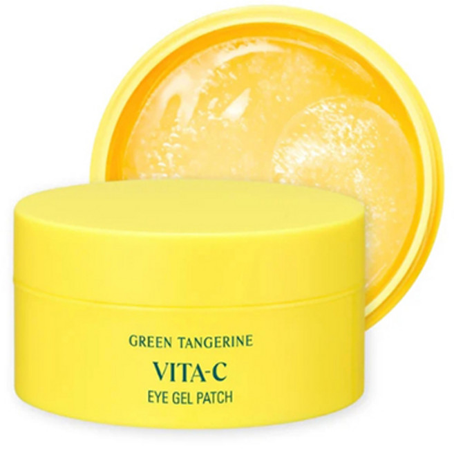 goodal 綠橘子維他命C眼膜 提亮保濕淡化黑眼圈 改善眼周細紋 水凝膠質地 方便快捷眼部護理, 1組, 60入