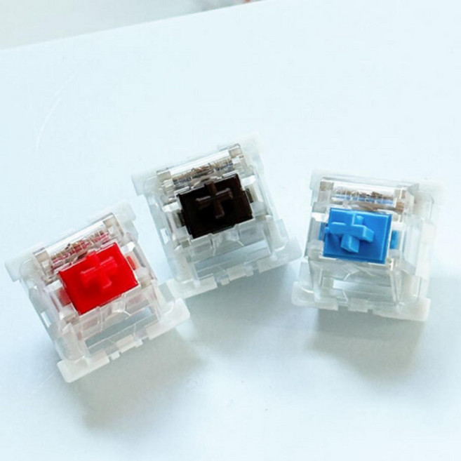 커스텀 기계식 키보드 스위치 오테뮤 청축 적축 갈축 무소음 게이밍 키캡 키링 만들기 부자재