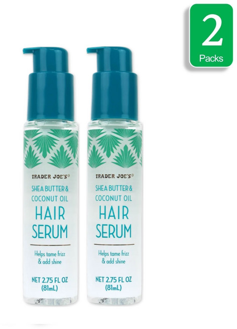 Trader Joe's Shea Butter & Coconut Oil Hair Serum 트레이더조 시어 버터 앤 코코넛 오일 헤어 세럼 81ml 2팩, 2개