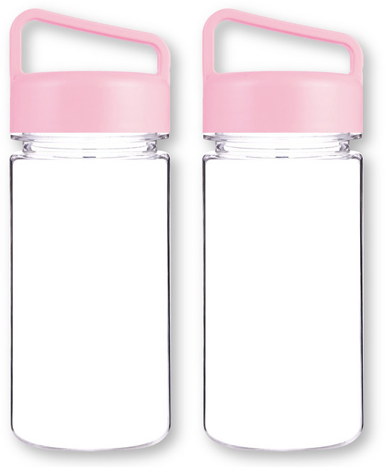 위드 국산 마이보틀 트라이탄 핸디 손잡이 물병, 핑크, 2개, 350ml