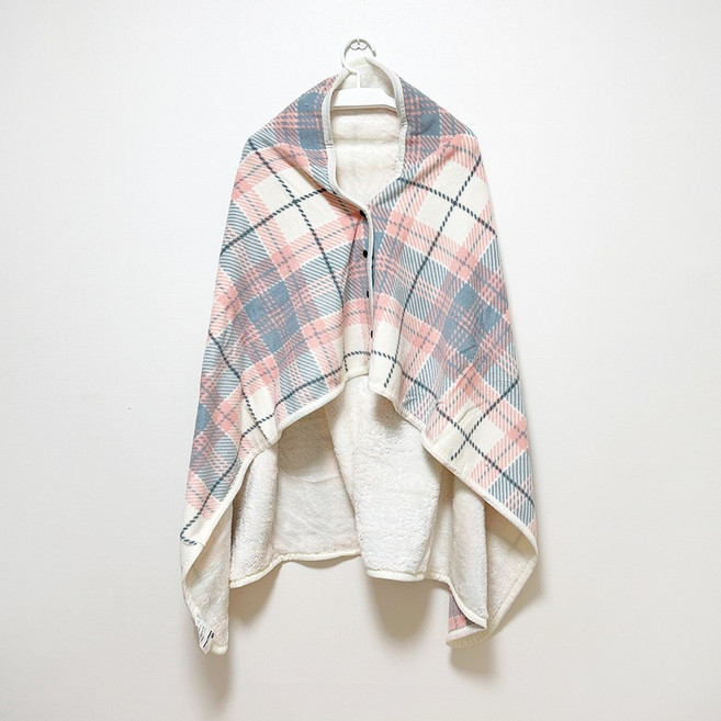 망토담요 무릎담요 극세사 똑딱이