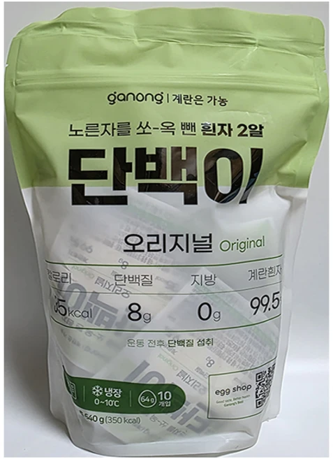 가농 계란 흰자 에그 프로틴 단백이 600g (60g X 10개입), 1구, 10개 - 쿠팡