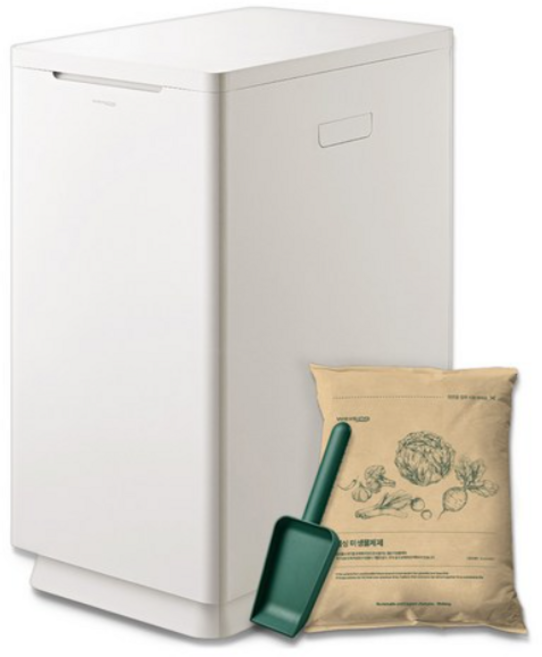 웰싱 더 라인 미생물 음식물처리기 가정용, AHW-A25DW, 화이트