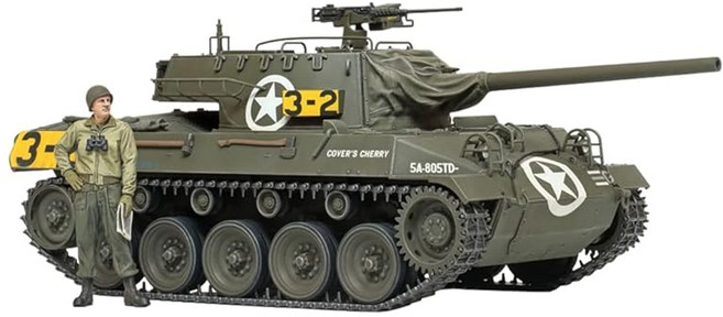 TAMIYA 타미야 35376 밀리터리 미니어처 시리즈 No.376 1/35 미국 구축 전차 M18 헬캣 [조립식 플라스틱 모델], 1개