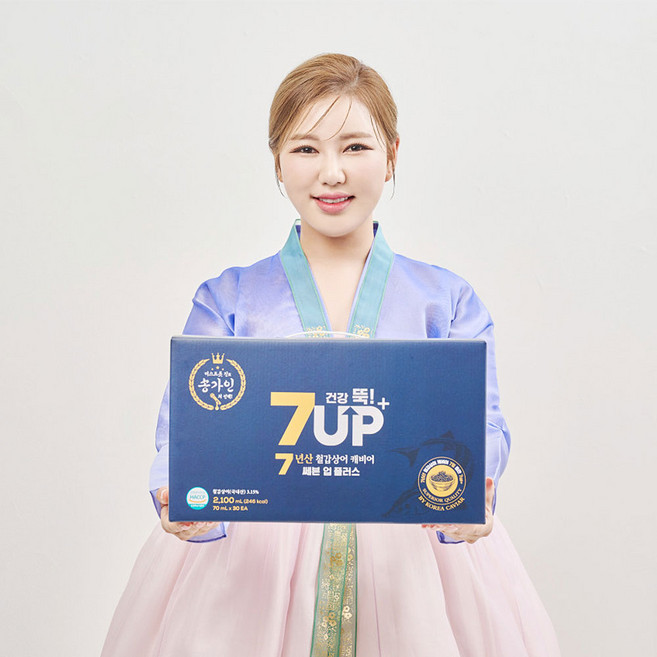 [송가인 쎄븐업플러스] 7년산 철갑상어 캐비어 건강즙 진액 70ml x 30포, 1개, 2.1L