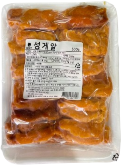 성게알 순수 우니 칠레산 500g B타입 덮밥 파스타 미역국 죽 소스 국물용, 1개