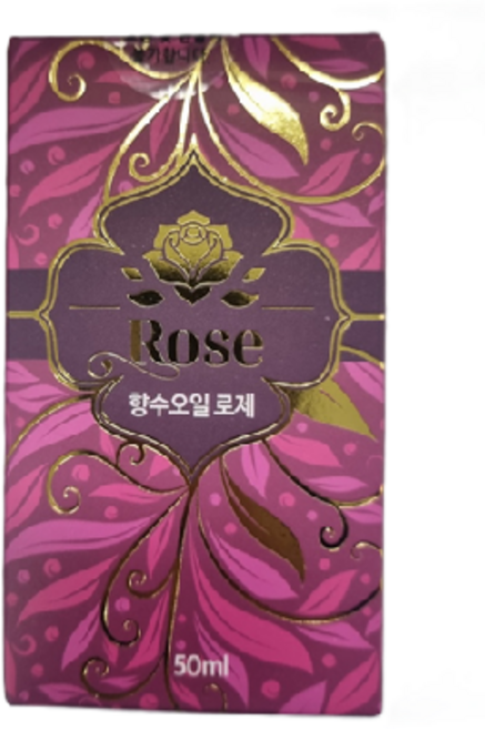천연 아로마 향수 '로제' / 로즈 패촐리 미르 은은한 장미향 50ml, 1개