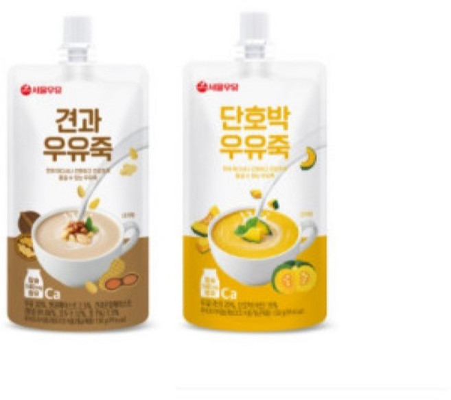 서울우유 단호박우유죽5개+견과우유죽5개, 130g, 10개
