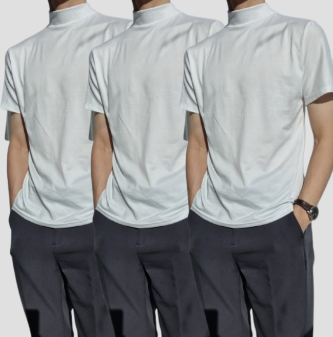 1+1+1 포고티 남녀공용 바텀 반팔 목티