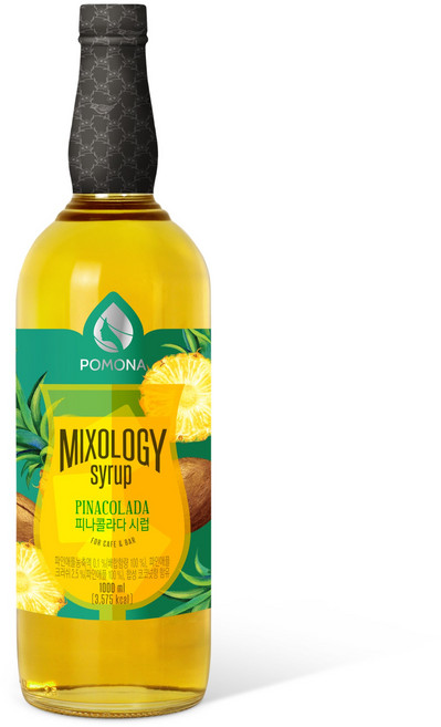 포모나 믹솔로지 피나콜라다 시럽 1000ml 파인애플 코코넛시럽, 1L, 6개