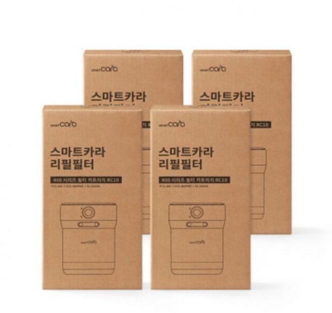 스마트카라 400 시리즈 리필필터 카트리지 (4세트) -리뉴얼제품, 활성탄 4SET 구성 제품(케이스 미포함)
