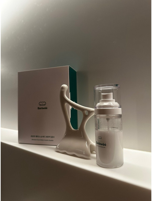 [바로우맘] 바로우 3D 입체 괄사 페이스와 바디를 하나로 페이스요가 전문가가 설계한 독보적 디자인, [효과2배세트] 괄사+미스트, 1개