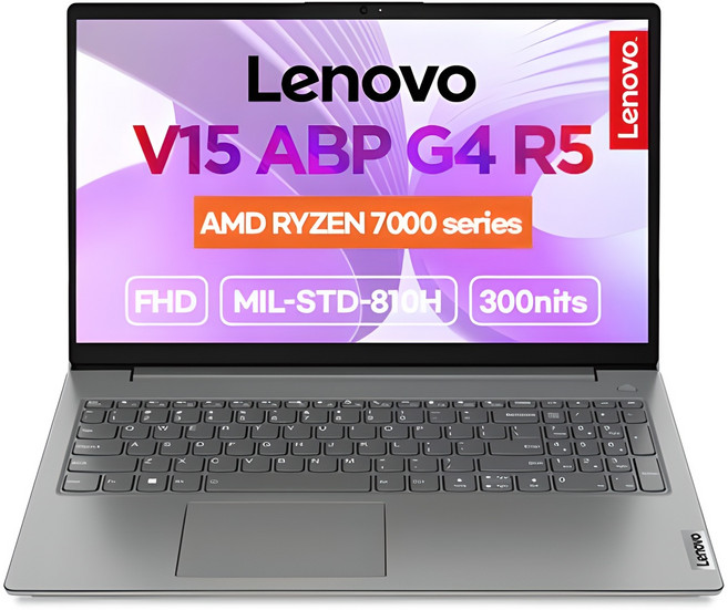 레노버 2024 V15 ABP G4 라이젠5 라이젠 7000 시리즈, Iron Grey, 256GB, 16GB, Free DOS, 82YY0019KR