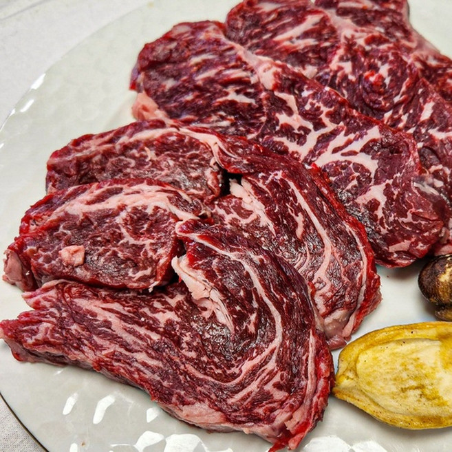 1등급 육우 채끝 새우살, 1개, 400g