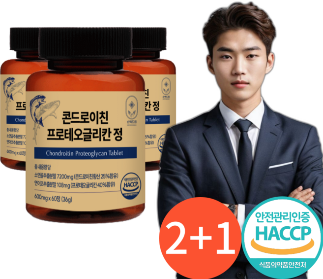 순백드림 소연골 콘드로이친 프로테오글리칸, 3개, 60정