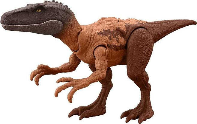 Mattel 쥬라기 월드 스트라이크 어택 공룡 장난감 싱글 스트라이크 액션 및 움직일 수 있는 관절 헤레라사우루스 액션 피규어 디지털 플레이 포함, Mattel 쥬라기 월드 스트라이크 어택 공룡 장난감,