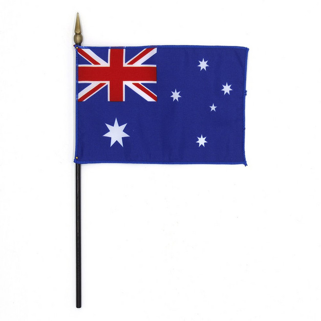 인사동공예 미니 탁상기 깃발 세계 국기 만국기 10x15cm, 1개, 호주