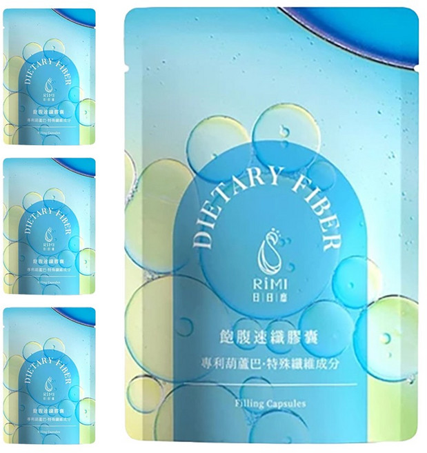日日靡 飽腹速纖膠囊, 4個, 30顆