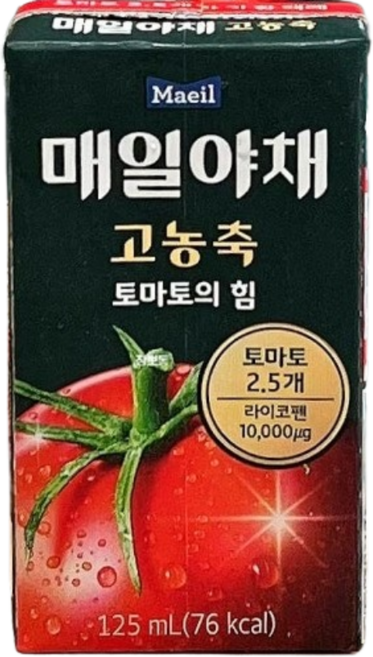 매일유업 매일야채 고농축 토마토의 힘, 125ml, 1개