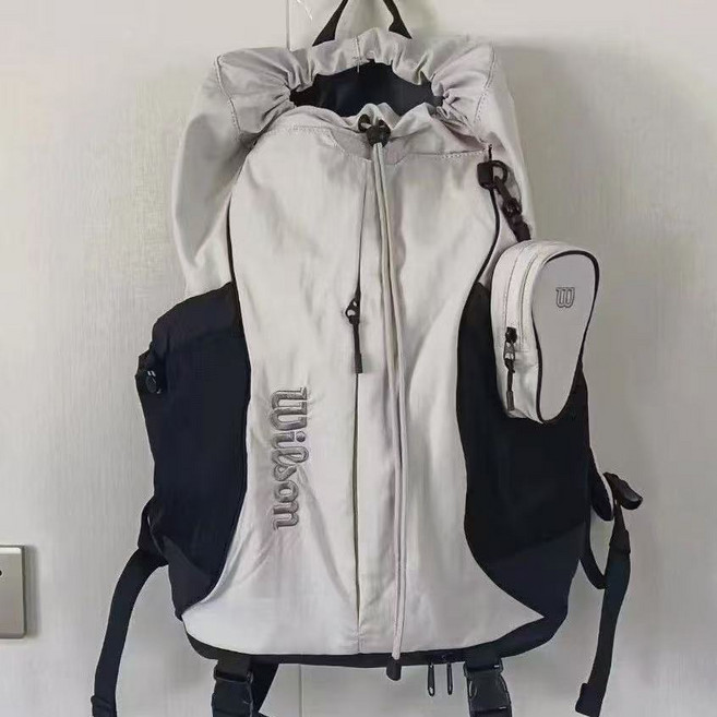 Mexholin테니스 가방 스포츠 백팩 라켓 신발 장비 배드민턴 백팩 휴대용 가방 그레이 1개Mexholin 1개