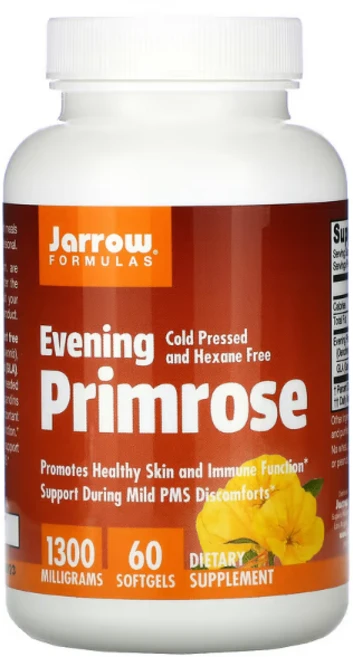 Jarrow Formulas 달맞이꽃 1 300mg 소프트젤 60정 / 여성 건강 생리전증후군 생리통 PMS, 1개 - 쿠팡