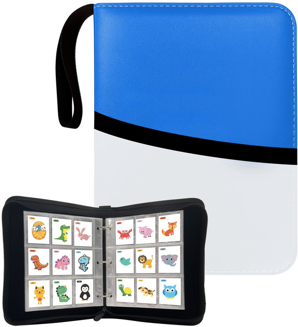 엠메이드 띠부띠부씰 전용 900장 보관 앨범, 블루