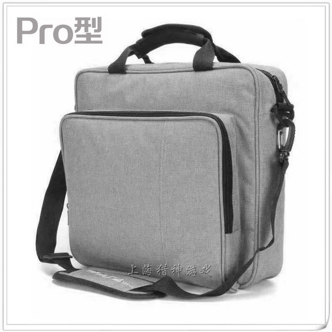 PS4 가방 플레이스테이션 보관 이동식 수납 가방 플스 slim pro 전용 가방, 1개, 신형 그레이 PRO 수납백 로고 2개, 기본 모델명/품번