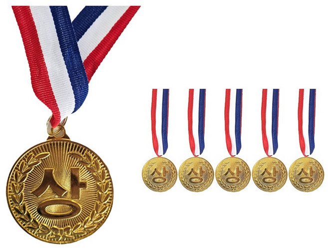 [메잌미] 운동회 체육대회 메달 (상) 5개, 금메달
