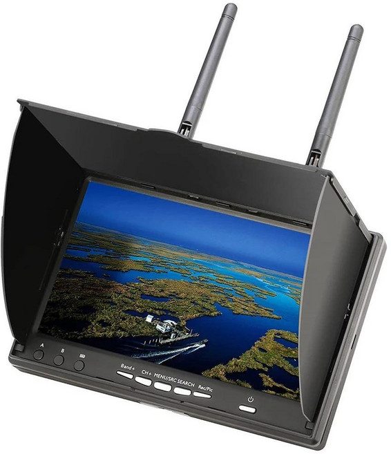 모니터 스크린 드론용 듀얼 다이버시티 수신기, 색상: 1. LCD5802D FPV Monitor, 1개