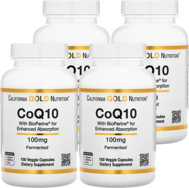 CGN Bioperine 함유 CoQ10 100mg 베지 캡슐150정 x 4 코엔자임, 4개, 150정 - 쿠팡