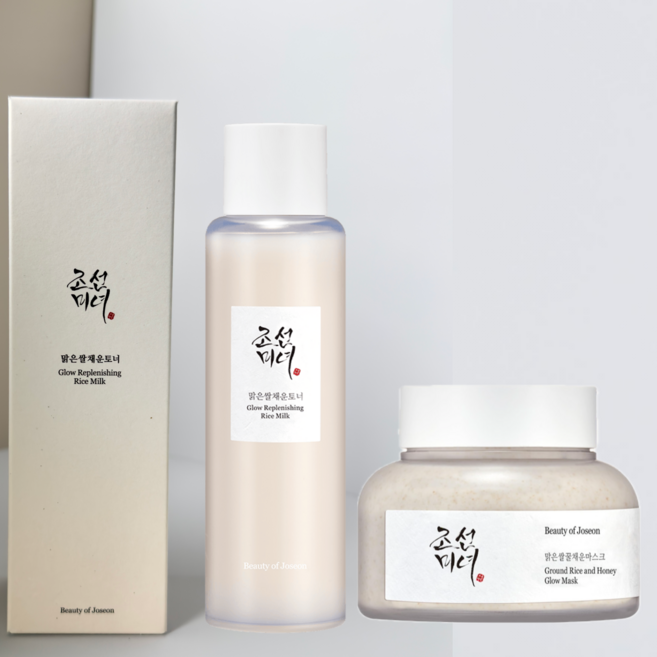 Beauty of Joseon Ground Rice & Honey Glow Mask 150ml + Rice Milk Toner 150ml, 1개, 1개입