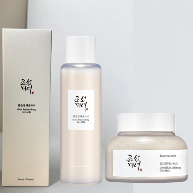 Beauty of Joseon Ground Rice & Honey Glow Mask 150ml + Rice Milk Toner 150ml, 1개, 1개입 - 쿠팡