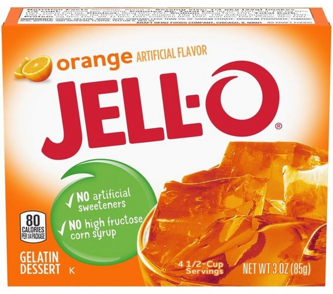 젤오 젤라틴 디저트 젤리 믹스 85g, 오렌지(Orange), 1개