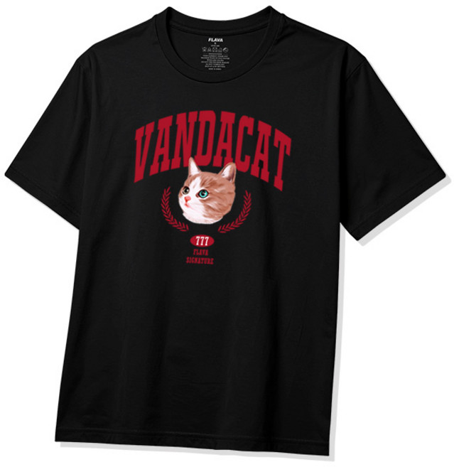 플라바 월계수 아치로고 반팔 티셔츠 남성 여성 남녀공용 면티 빅사이즈 반팔