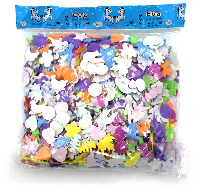 EVA 스티커 혼합 (약 1000개입), 1개